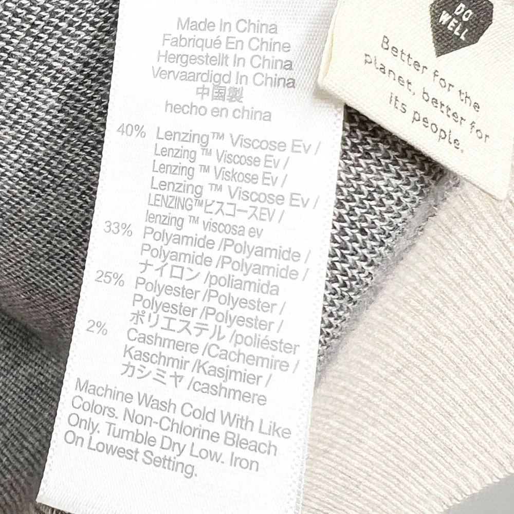 Madewell Bow‎ Jacquard Gray Knit Pullover Sweater Crewneck Long Sleeve Women's S